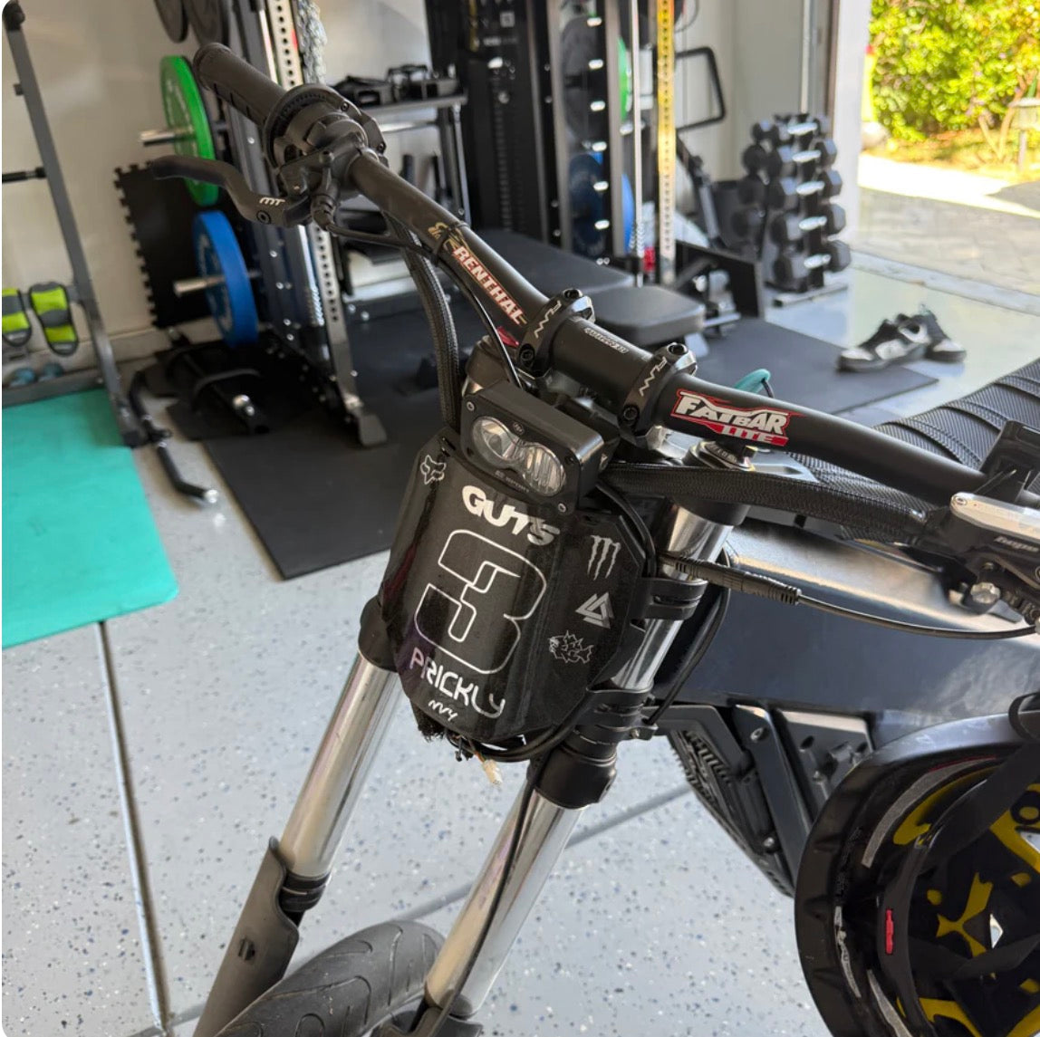 E-Moto Fork Wrap (Reflective Chrome) | Universal E-Bike Fork Protection Wrap