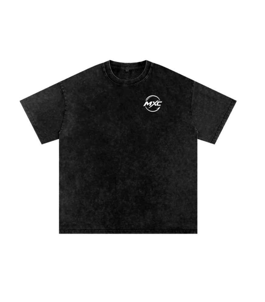 MXC designs snow washed over sized tee