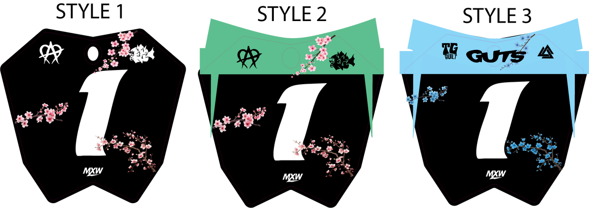 Cherry Blossom Rtr Front Plate Decal