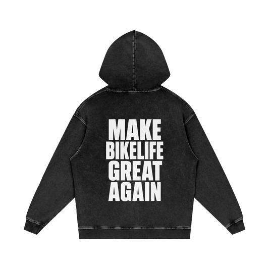 Make bikelife great again cotton hoodie
